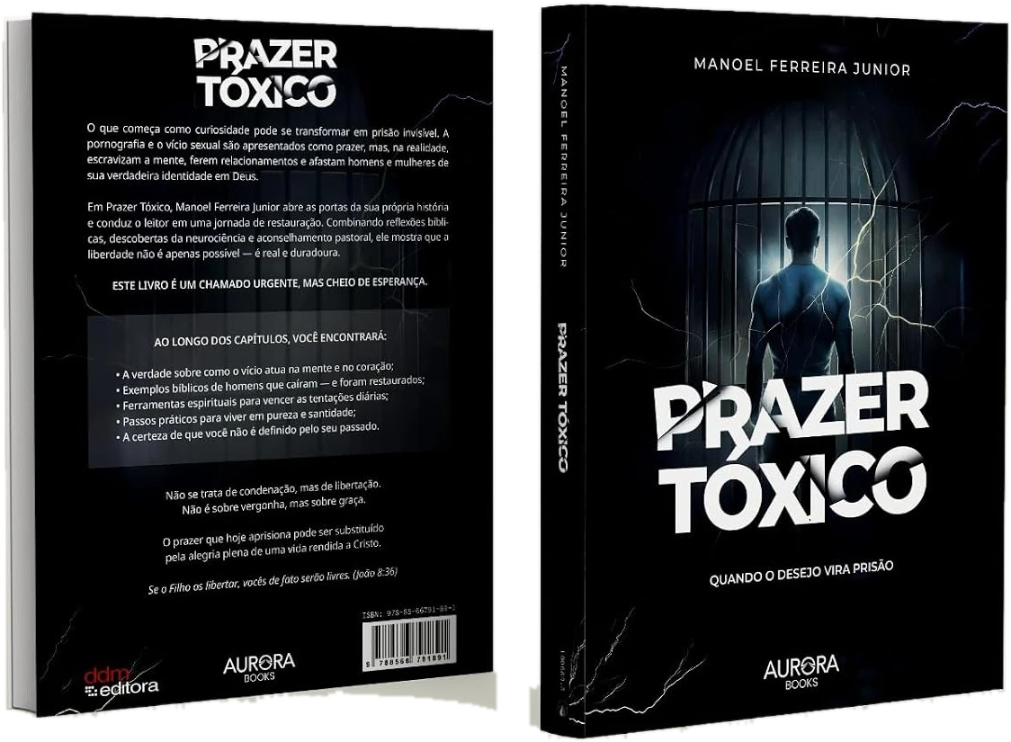 Capa e contracapa do livro Prazer Tóxico